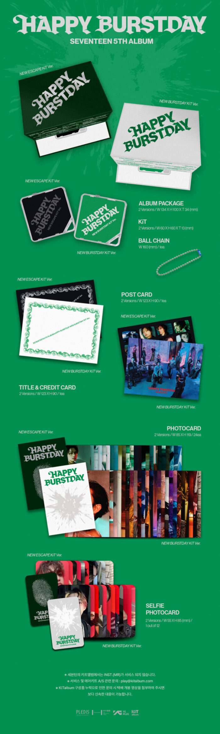 SEVENTEEN 5th Album HAPPY BURSTDAY (KiT Ver) - obrazek 4