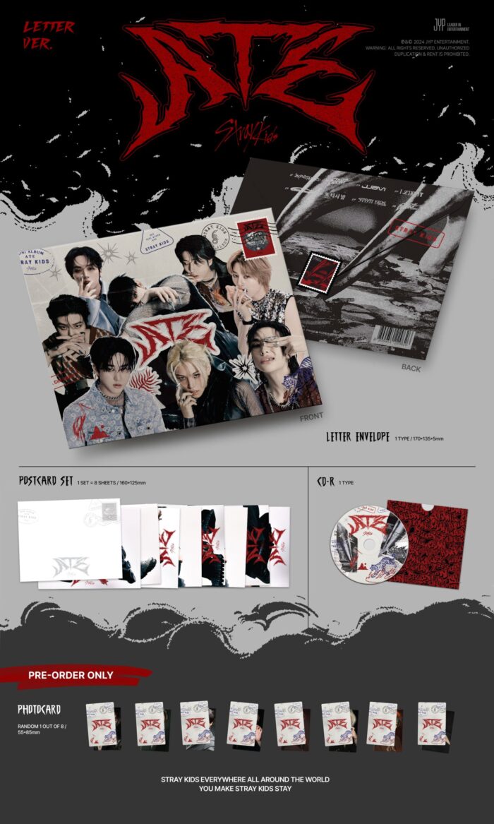 STRAY KIDS - 9th Mini Album [ATE] (Letter Ver.) - obrazek 2