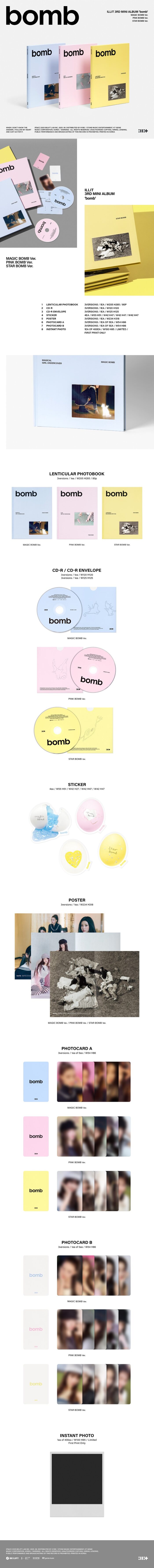 ILLIT 3rd Mini Album [bomb] - obrazek 2