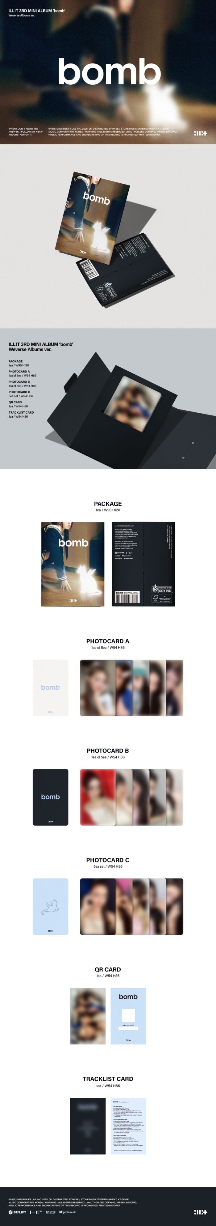 ILLIT 3rd Mini Album [bomb] (Weverse Albums Ver.) - obrazek 2