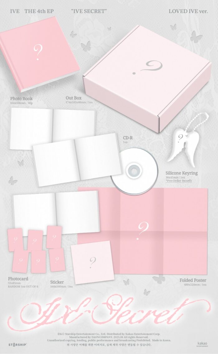 IVE 4th EP Album [IVE SECRET] (LOVED IVE Ver. Limited) - obrazek 2