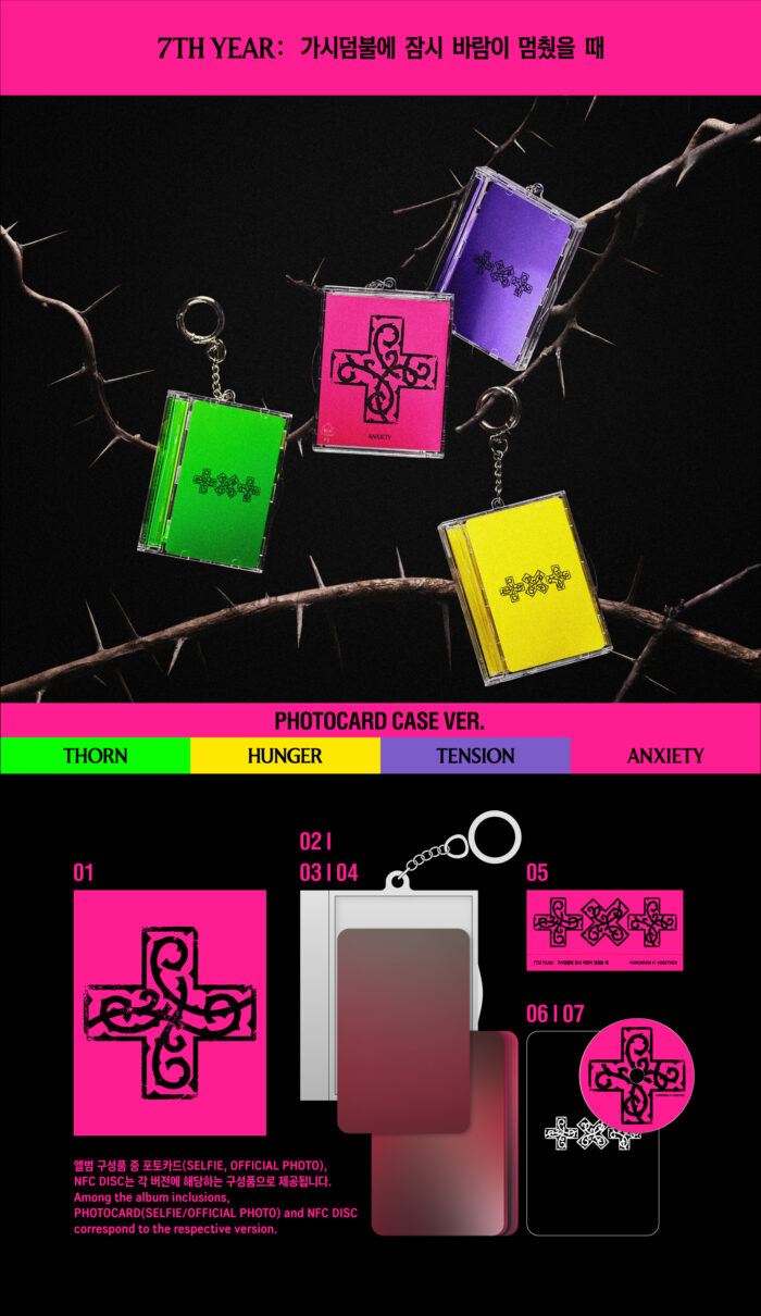 TOMORROW X TOGETHER [7TH YEAR: A MOMENT OF STILLNESS IN THE THORNS] (Photocard Case Ver.) - obrazek 2