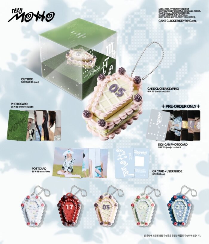 ITZY 12th Mini Album [Motto] (CAKE CLICKER KEYRING Ver.) - obrazek 2