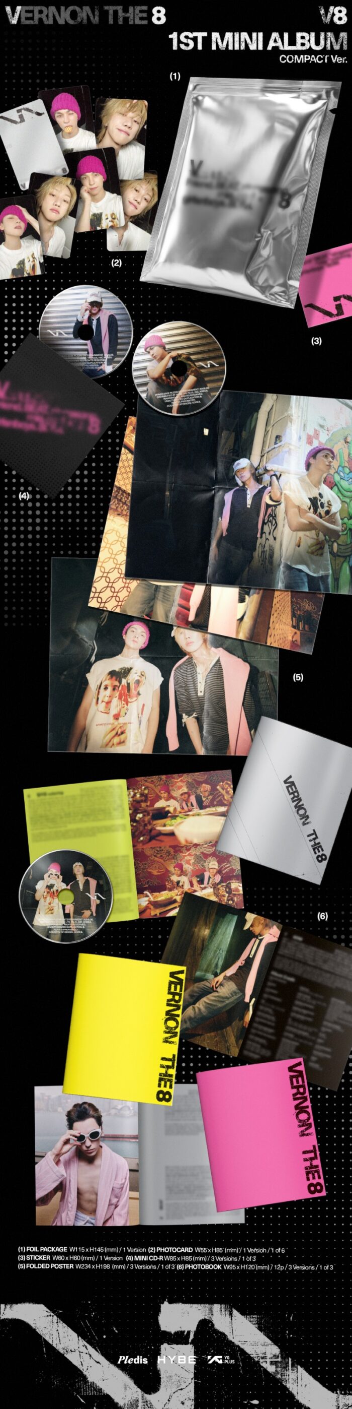 V8 (SEVENTEEN) 1st Mini Album [V8] (Compact Ver.) - obrazek 2