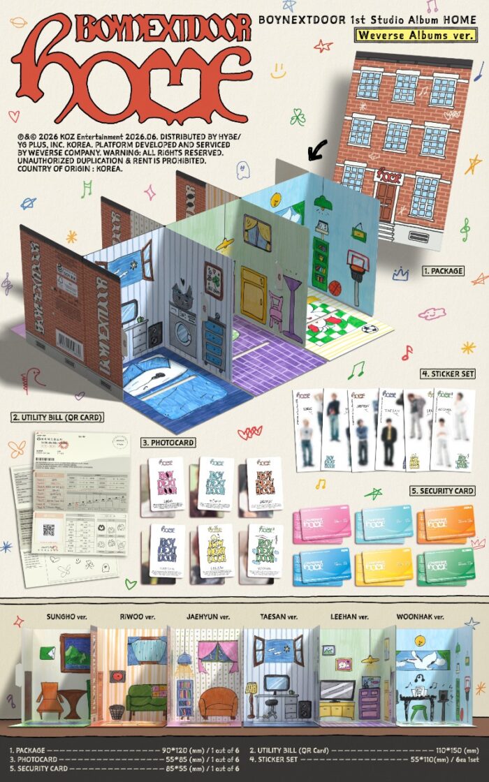 BOYNEXTDOOR [HOME] (Weverse Albums Ver.) - obrazek 2