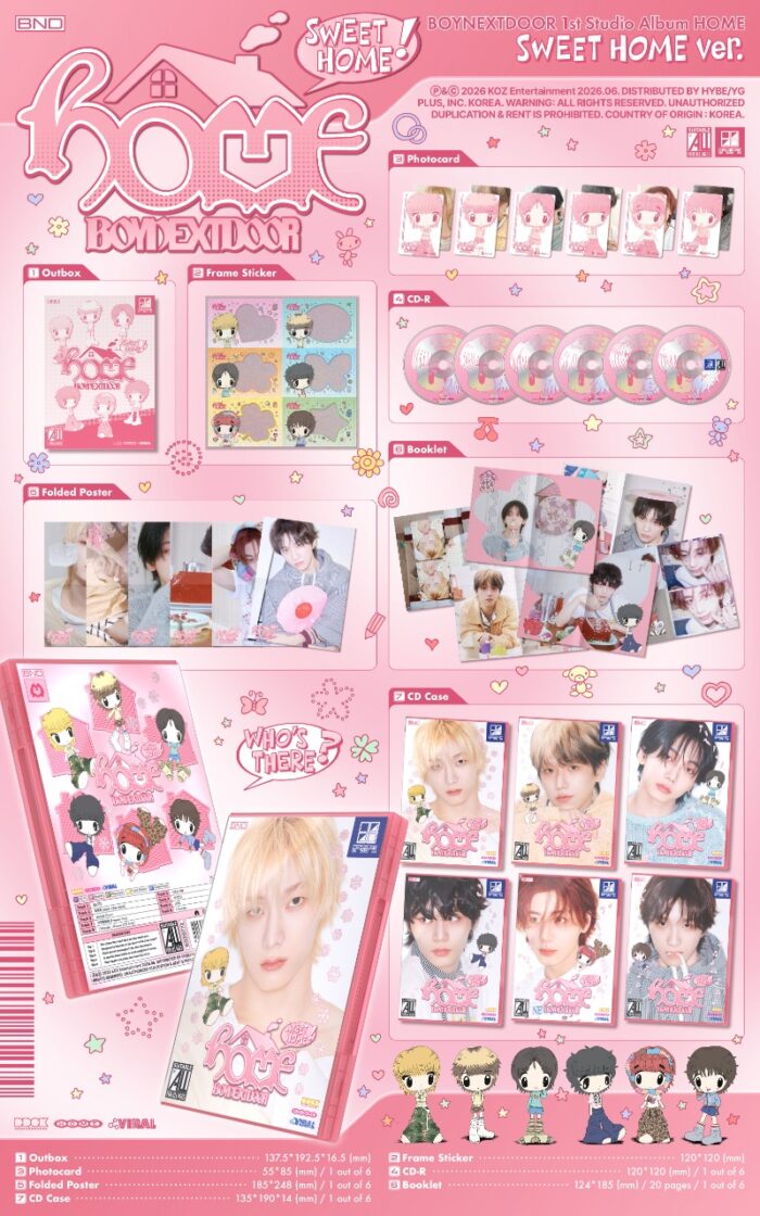 BOYNEXTDOOR [HOME] (SWEET HOME Ver.) - obrazek 2