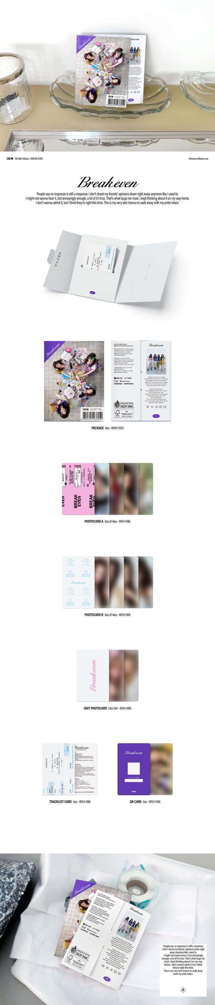 ILLIT 5th Mini Album [BREAK EVEN]  (Weverse Albums Ver.) - obrazek 2