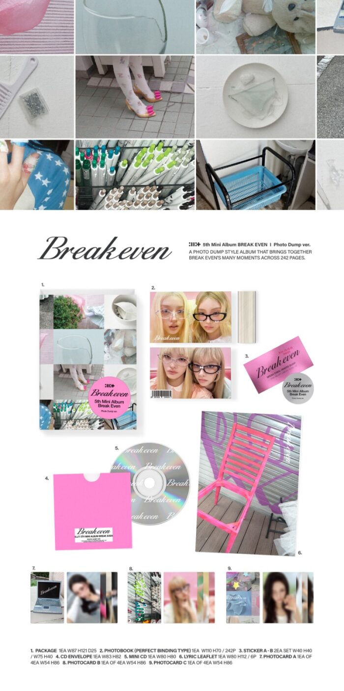 ILLIT 5th Mini Album [BREAK EVEN] (Photo Dump Ver.) - obrazek 2