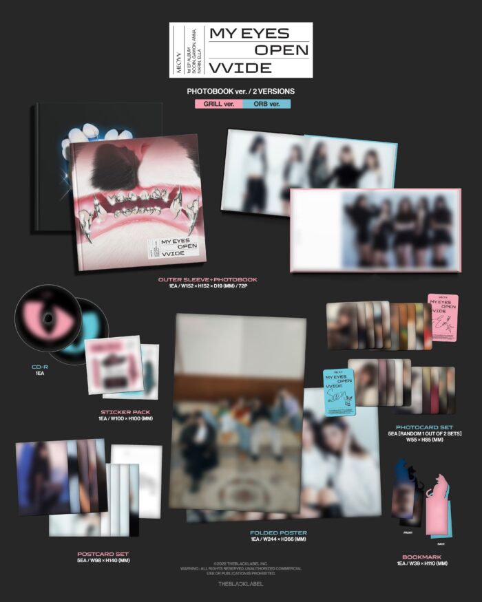 MEOVV 1st EP Album [MY EYES OPEN VVIDE] (PHOTOBOOK Ver.) - obrazek 2